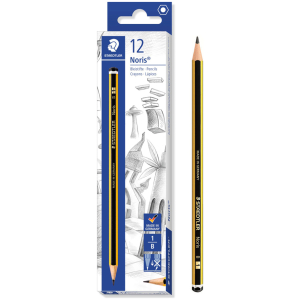 STAEDTLER ξύλινο μολύβι Noris 120-1, εξάγωνο, B1, 12τμχ