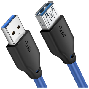 CABLETIME καλώδιο προέκτασης USB 3.0 CT-C160-U3-AMAF, 5Gbps, 2m, μπλε