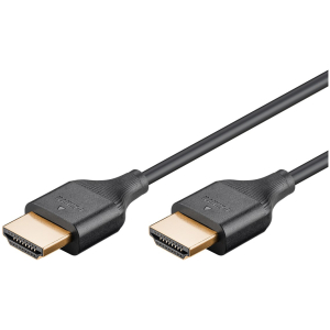 GOOBAY καλώδιο HDMI 75294 με Ethernet, slim, 4K/60Hz, 18 Gbps, 2m, μαύρο