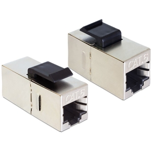 DELOCK Keystone module RJ45 86210, Cat 6 STP, ασημί