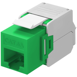 GOOBAY Keystone module RJ45 CAT 6A 90687, UTP, πράσινο