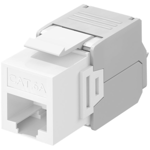GOOBAY Keystone module RJ45 CAT 6A 90867, UTP, λευκό