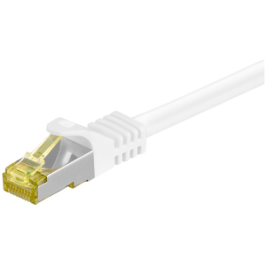GOOBAY καλώδιο δικτύου 91091, CAT 7 S/FTP, copper, 500MHz, 1m, λευκό