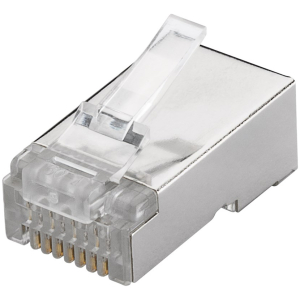GOOBAY βύσμα RJ45 93829, CAT 6 STP, μεταλλικό, 10τμχ