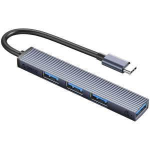 ORICO USB hub AHC2-4A, 4x θυρών, USB 3.0, 5Gbps, USB-C σύνδεση, γκρι