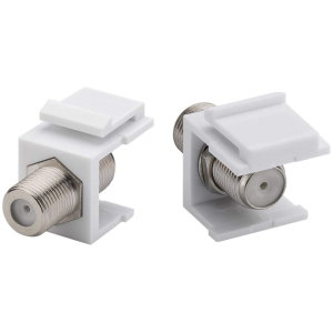 POWERTECH F-Coupler adapter CAB-N154 για patch panel, λευκό