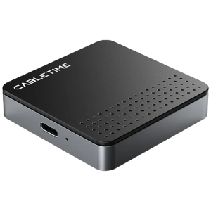 CABLETIME θήκη για M.2 NVME SSD CT-SSD04-AG, μαγνητική, 10Gbps, γκρι