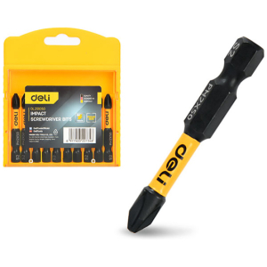 DELI σετ μύτες κατσαβιδιού DL251050 για δραπανοκατσάβιδο, σταυρωτές, PH2x50mm, 10τμχ