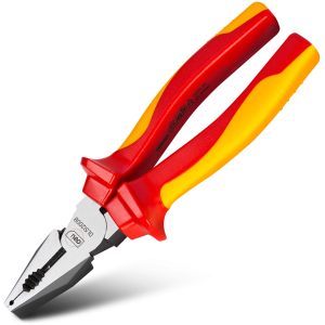 DELI πένσα ηλεκτρολόγου DL512008 με αντιολισθητικές λαβές, VDE 1000V, 200mm