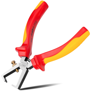 DELI απογυμνωτής καλωδίων ηλεκτρολόγου DL515006, αντιολισθητικές λαβές, ρυθμιζόμενος, VDE 1000V, 160mm