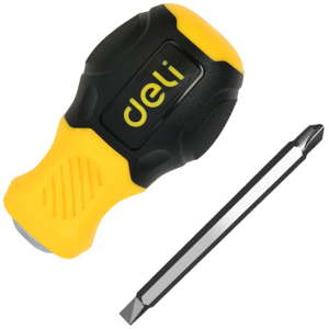 DELI κατσαβίδι DL632101 με διπλή κεφαλή, μαγνητικό, 6mm/PH2x38mm
