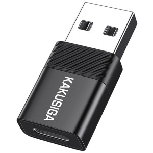 KAKUSIGA αντάπτορας USB-C σε USB KSC-1407, 480Mbps, 60W, μαύρος