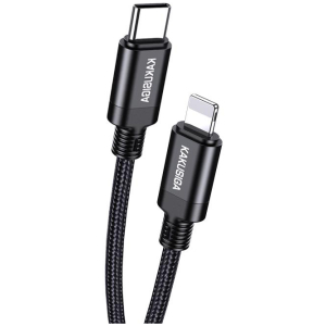 KAKUSIGA καλώδιο Lightning σε USB-C KSC-970, 27W, 480Mbps, 1m, μαύρο