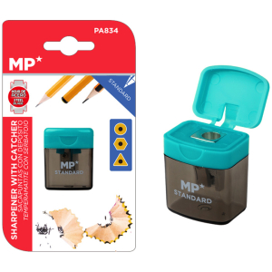 MP ξύστρα μολυβιών με κάδο PA834, πράσινη