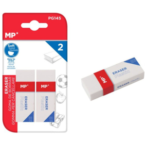 MP γόμα PG145, 65 x 23mm, λευκή, 2τμχ