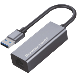 POWERTECH αντάπτορας δικτύου PT-1454, USB, 1000Mbps Ethernet, γκρι