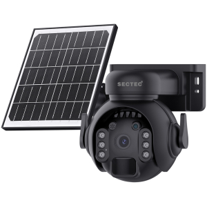 SECTEC smart ηλιακή κάμερα ST-515C-3M-4G-BK, 3MP, 4G, SD, PTZ, IP65