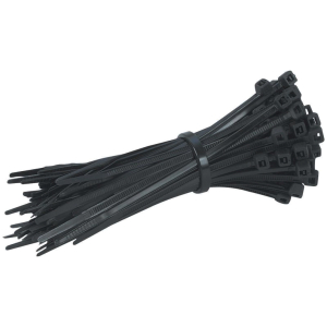 POWERTECH δεματικά καλωδίων TIES-005, 150x3mm, μαύρα, 100τμχ