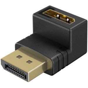 GOOBAY αντάπτορας DisplayPort 77129, 8K/144Hz, γωνιακός, μαύρος