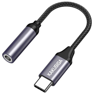 KAKUSIGA αντάπτορας USB-C σε 3.5mm KSC-428, γκρι