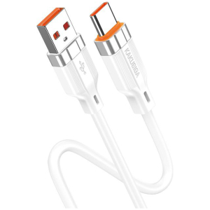 KAKUSIGA καλώδιο USB-C σε USB KSC-995, σιλικόνης, 5A, 480Mbps, 1m, λευκό
