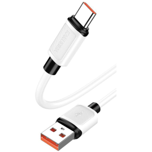 KAKUSIGA καλώδιο USB-C σε USB KSC-998, σιλικόνης, 5A, 480Mbps, 1m, λευκό