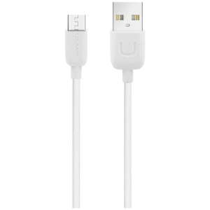 USAMS καλώδιο Micro USB σε USB US-SJ098, 10.5W, 1m, λευκό