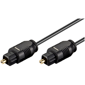 GOOBAY καλώδιο ήχου Toslink 51219, gold plated, 2.2mm, 5m, μαύρο