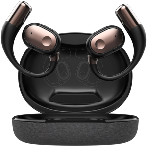 LDNIO earphones με θήκη φόρτισης T11, OWS, Φ15mm, 50/450mAh, μαύρα