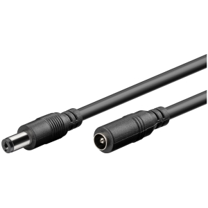 GOOBAY καλώδιο προέκτασης τροφοδοσίας 76671, 5.5x2.1mm, 5m, μαύρο