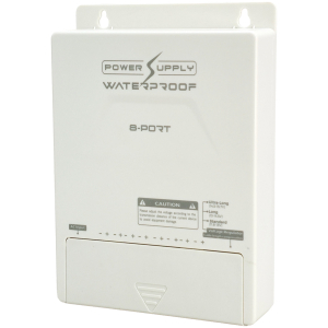 FOLKSAFE τροφοδοτικό συστημάτων CCTV FS-DC120805W, 8 εξόδων, 12V/5A, αδιάβροχο IP65