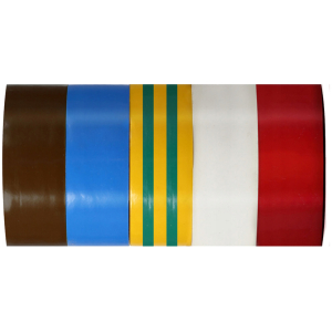PROLINE μονωτική ταινία 13161, 19mm, 10m, διάφορα χρώματα, 5τμχ