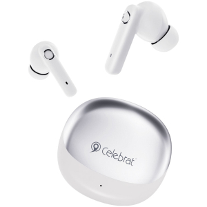 CELEBRAT earphones με θήκη φόρτισης W71, True Wireless, 10mm, 30/200mAh, λευκά