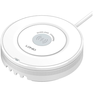 LDNIO σταθμός φόρτισης AW003, USB-C/3x USB/wireless, 32W, PD/QC, λευκός