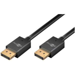 GOOBAY καλώδιο DisplayPort 77443, 8K/120Hz, 40 Gbps, 2m, μαύρο