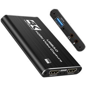 POWERTECH video capture CAB-H164, HDMI/USB σύνδεση, 4K/60Hz, μαύρο