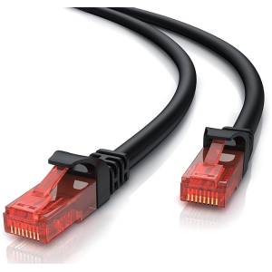 POWERTECH καλώδιο δικτύου CAB-N273, Cat 6 U/UTP, copper, 0.5m, μαύρο