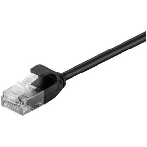 POWERTECH καλώδιο δικτύου CAB-N303, Cat 6 U/UTP, slim, copper, 1m, μαύρο