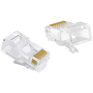 POWERTECH βύσμα RJ45 CAB-N447, ανοιχτού τύπου, Cat 6/6a UTP, διάφανο, 50τμχ