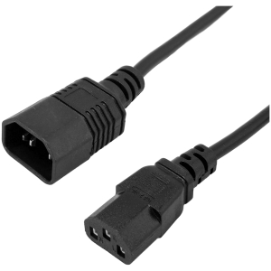 POWERTECH καλώδιο προέκτασης τροφοδοσίας CAB-P053, 3x 0.75mm², copper, 1.5m, μαύρο