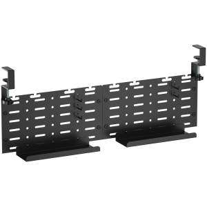 BRATECK cable management γραφείου CC11-20-2, μεταλλικό, 768x63x307mm, μαύρο