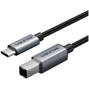 CABLETIME καλώδιο USB-C σε USB Type B CT-CMBM1, 480Mbps, 1.5m, μαύρο