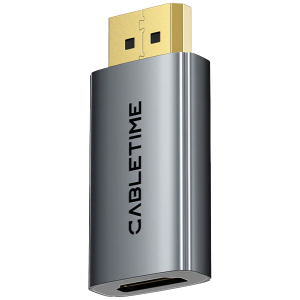 CABLETIME αντάπτορας DisplayPort σε HDMI CT-DMHF4K-AG3, 4K/30Hz, γκρι