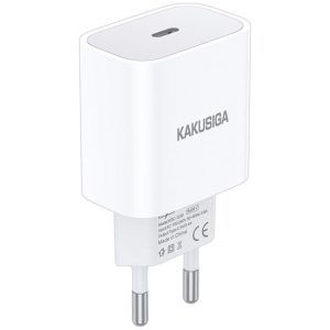 KAKUSIGA φορτιστής τοίχου KSC-1230, USB-C, 2.4A, λευκός
