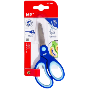 MP παιδικό ψαλίδι χαρτιού PT105, μεταλλική λεπίδα, 13cm, μπλε