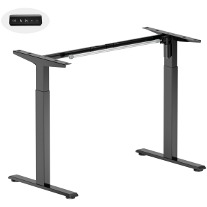 BRATECK σκελετός ηλεκτρικού γραφείου S22-22D, 1020~1400x600x700~1150mm, μαύρο