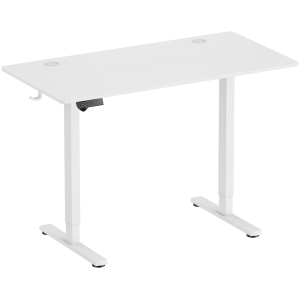 BRATECK ηλεκτρικό γραφείο S23-22R-B-WH με ρυθμιζόμενο ύψος, 1200x600x720~1180mm, λευκό