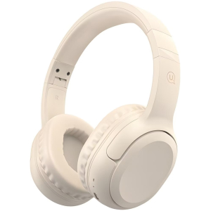 USAMS headphones YG23, ασύρματα & ενσύρματα, Φ40mm, 300mAh, μπεζ