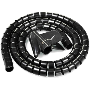 POWERTECH δεματικό καλωδίων TIES-083, πλαστικό, Φ20mm, 2m, μαύρο