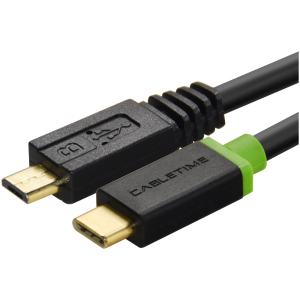 CABLETIME καλώδιο USB-C σε micro USB CT-U32-CMMCBG, 2A, 480Mbps, 1m, μαύρο